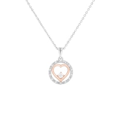 Romantischer Anhänger mit Diamanten Karoline