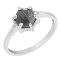 Goldring mit Salt and Pepper Diamant und Lab Grown Diamanten Felice