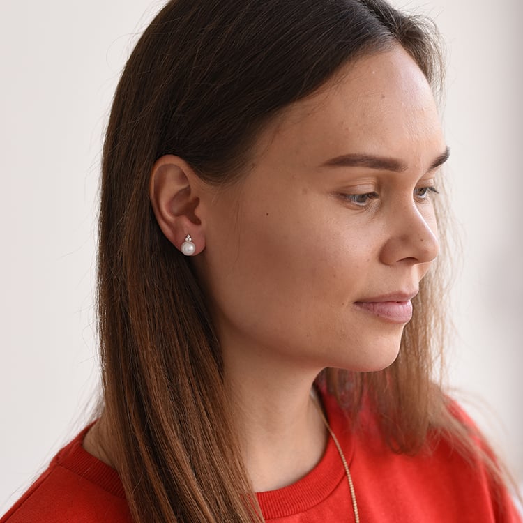 Goldene Ohrringe 61535