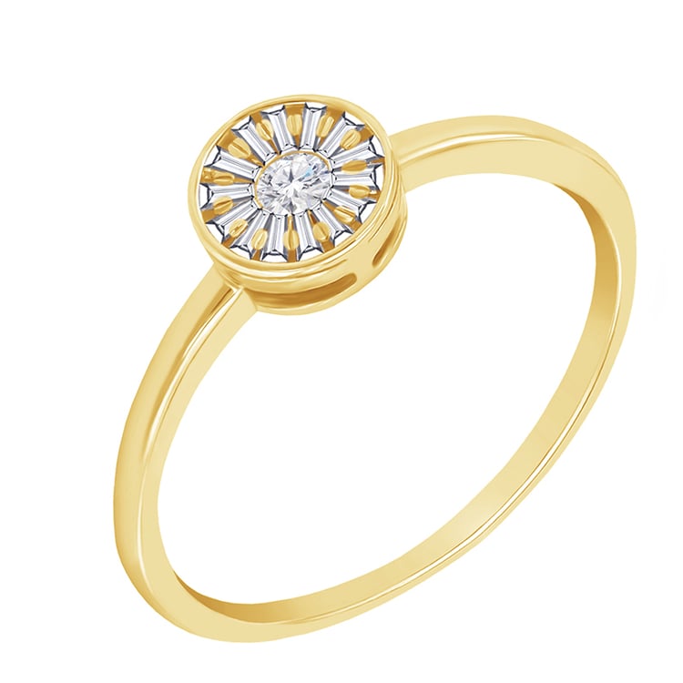 Verlobungsring aus Gold mit Diamanten 73604