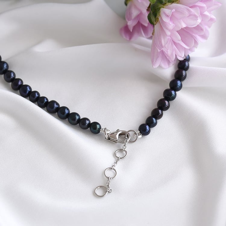 Kette mit schwarzen Perlen Pritii 83587