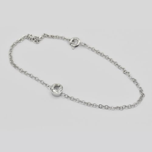 Goldenes Armband mit weißem Topas Arleth