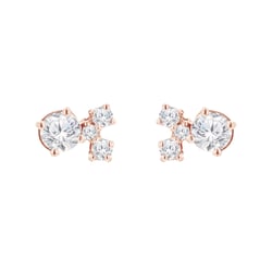 Cluster Ohrringe mit ČGL zertifiziertem Diamanten Kerrie