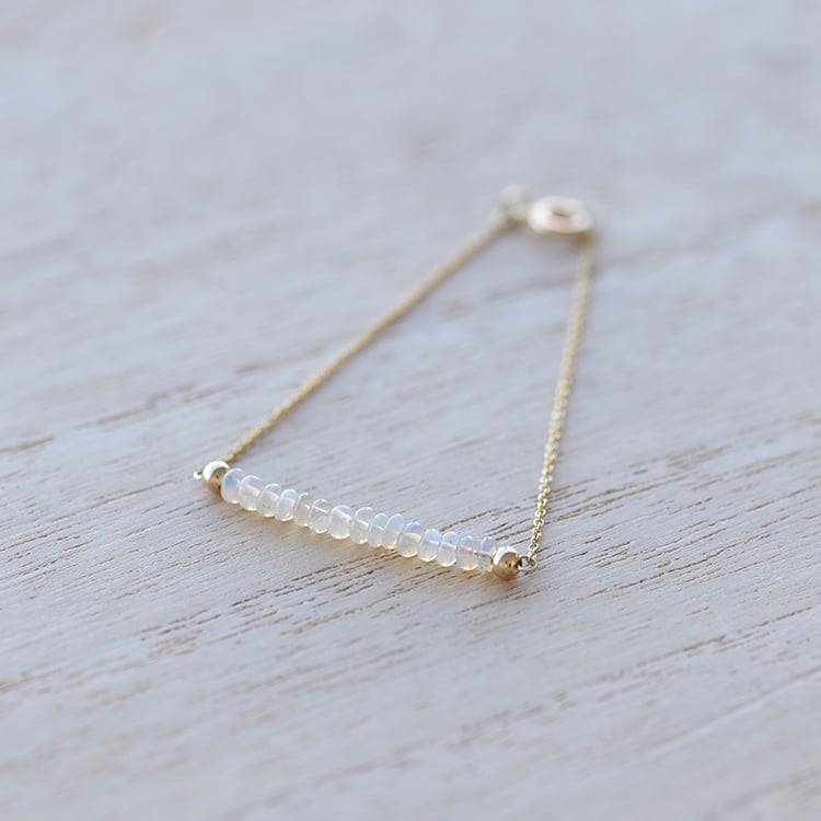 Goldarmband mit Opalen 60738