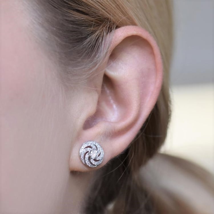 Bezaubernde Ohrringe mit Diamanten Anoria 104540
