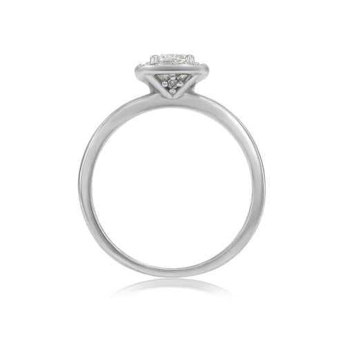 Verlobungsring aus Gold mit Prinzess-Diamanten Eleria