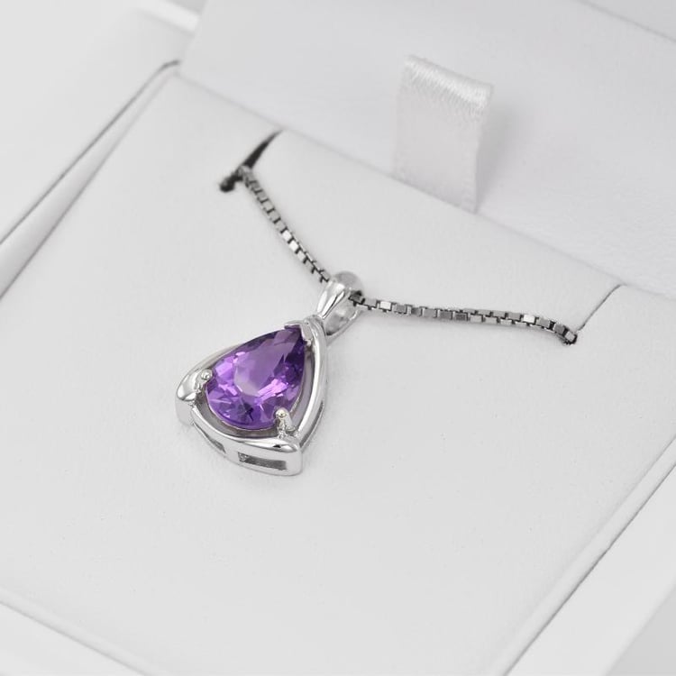 Silberkette mit Amethyts 22636
