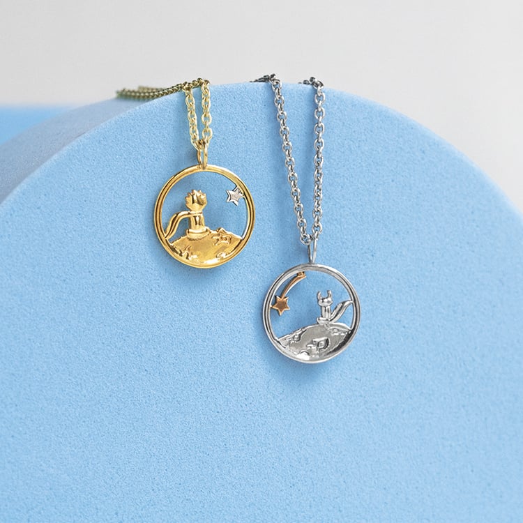 Geschnitzer Anhänger mit der Figur Kleiner Prinz 141965