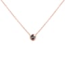Minimalistische Kette mit Anhänger mit einem Salt and Pepper Diamanten Glosie