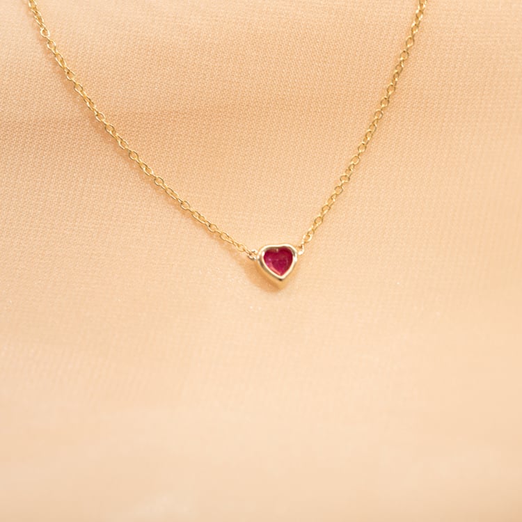 Schmuckset mit Rubinherzen Millicent 101725