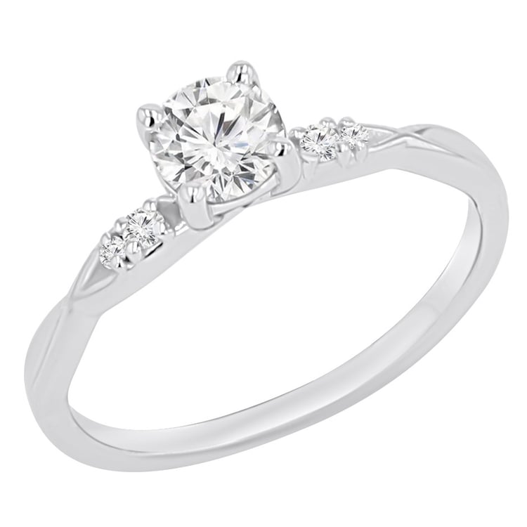 Verlobungsring mit Buchstaben und Lab Grown Diamanten Mileva