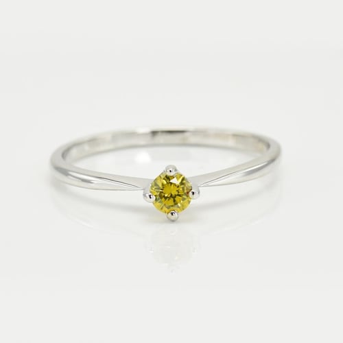 Verlobungsring mit gelbem Diamant Sevati