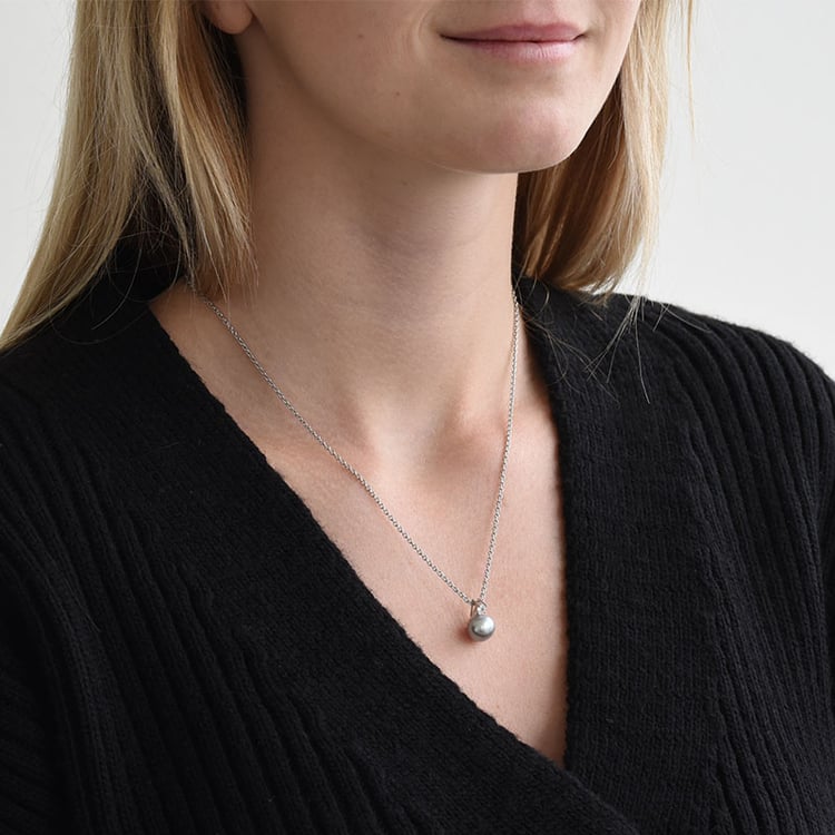 Anhänger mit grauer Perle und Zirkonia Avanti 83686