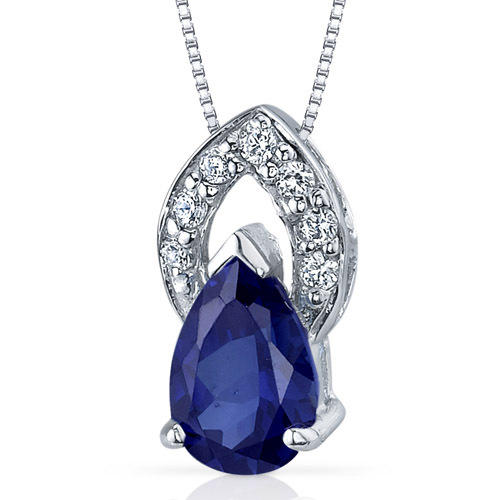 Blauer Saphir in Silber Ohrringe 3043