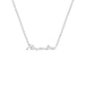 Silberne Namenskette mit Gravur Ihrer Wahl Amael