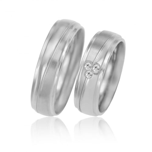 Goldene Trauringe mit Diamanten Eloy