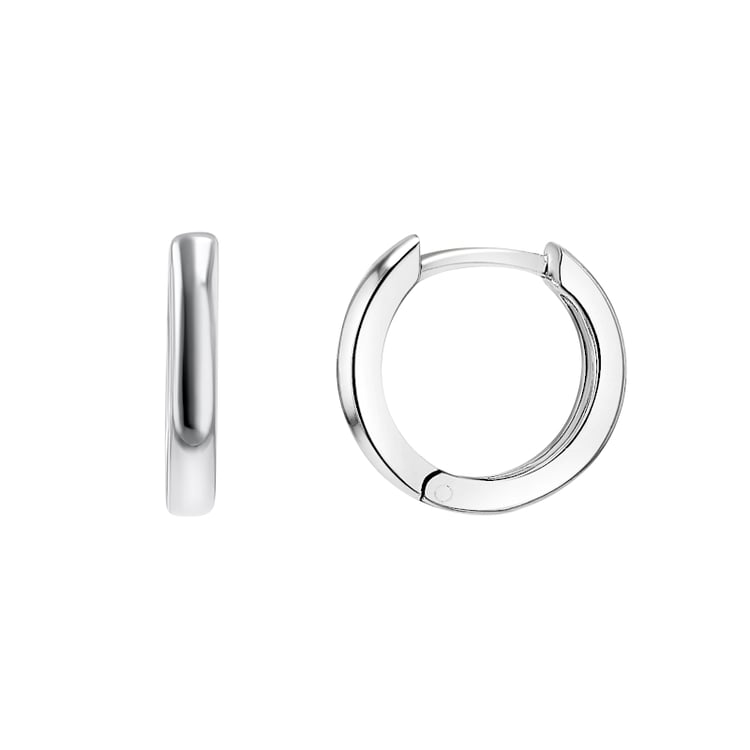 Silberne kreisrunde Ohrringe