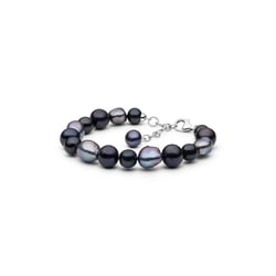 Armband mit dunklen Perlen Kiwa