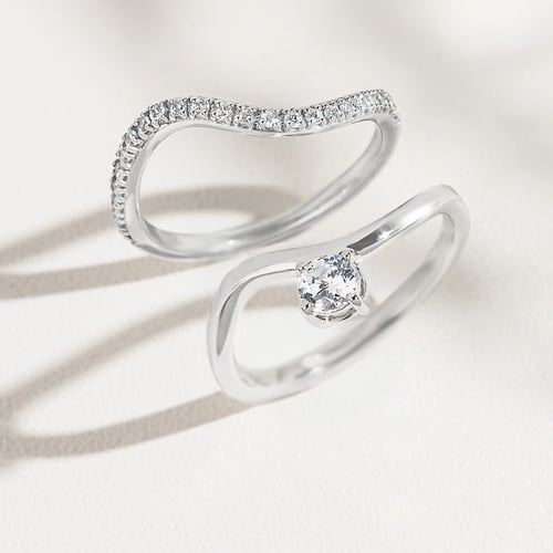 Romantisches Verlobungs-Set mit Lab Grown Diamantringen Kayla