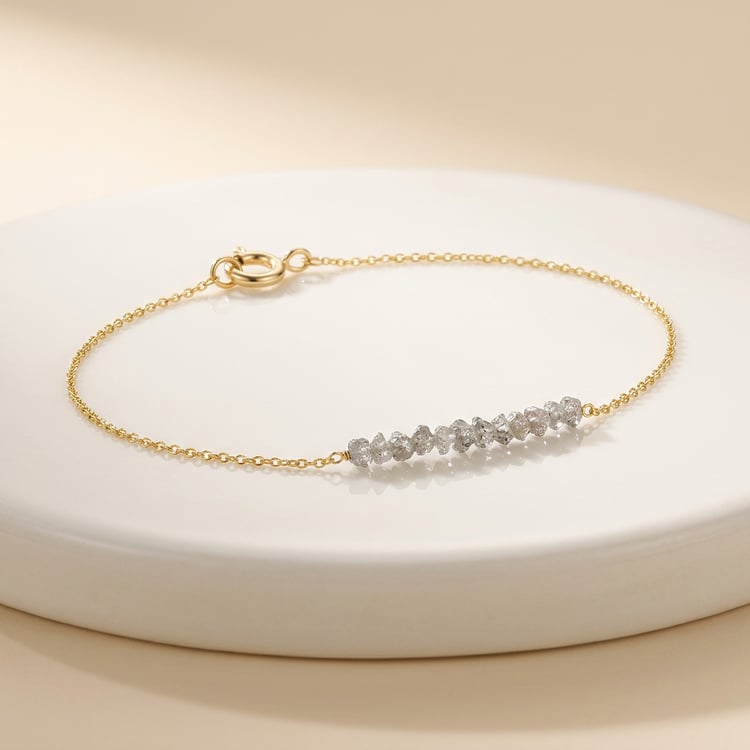 Armband aus Gold mit rosa ungeschliffenen Diamanten Benaty 169707
