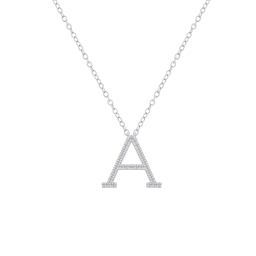 Personalisierter Buchstabenanhänger mit Diamanten Amira