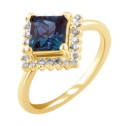 Ring mit Alexandrit und Lab Grown Diamanten Guerra
