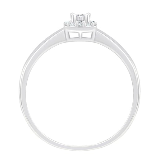 Goldener Verlobungsring voller Diamanten Arline