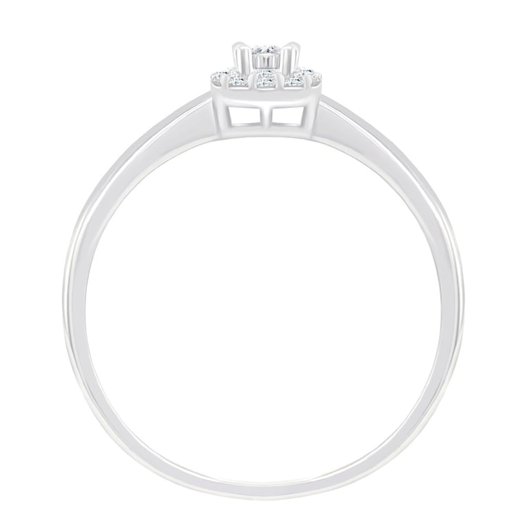 Goldener Verlobungsring voller Diamanten Arline 41736