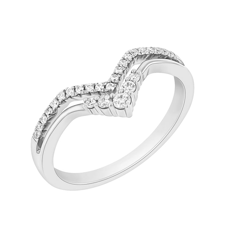 Diamantring aus Weissgold 92017