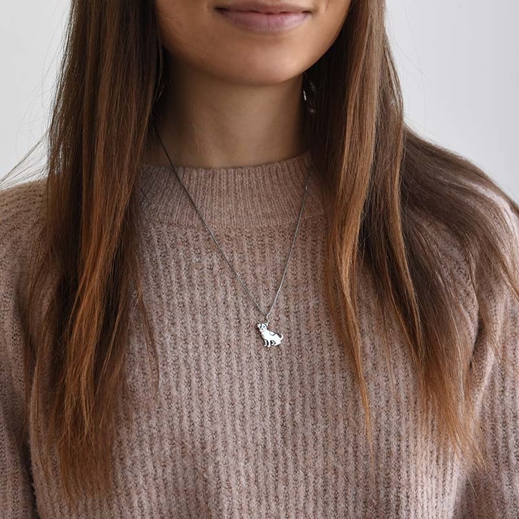 Silberner Anhänger in Hundeform Jack Russell Terrier 78145