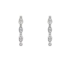 Creolen mit Lab Grown Diamanten Wontisa