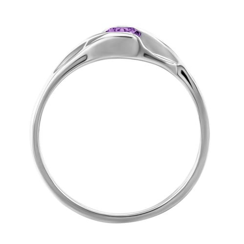 Goldring mit lila Amethyst Aliena