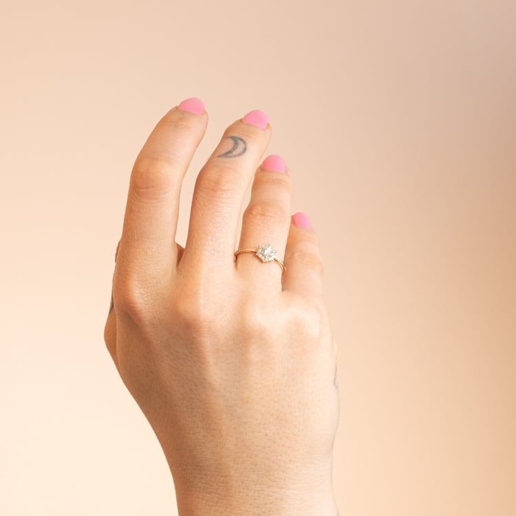 Ring mit Lab Grown Diamanten Lenora 102108