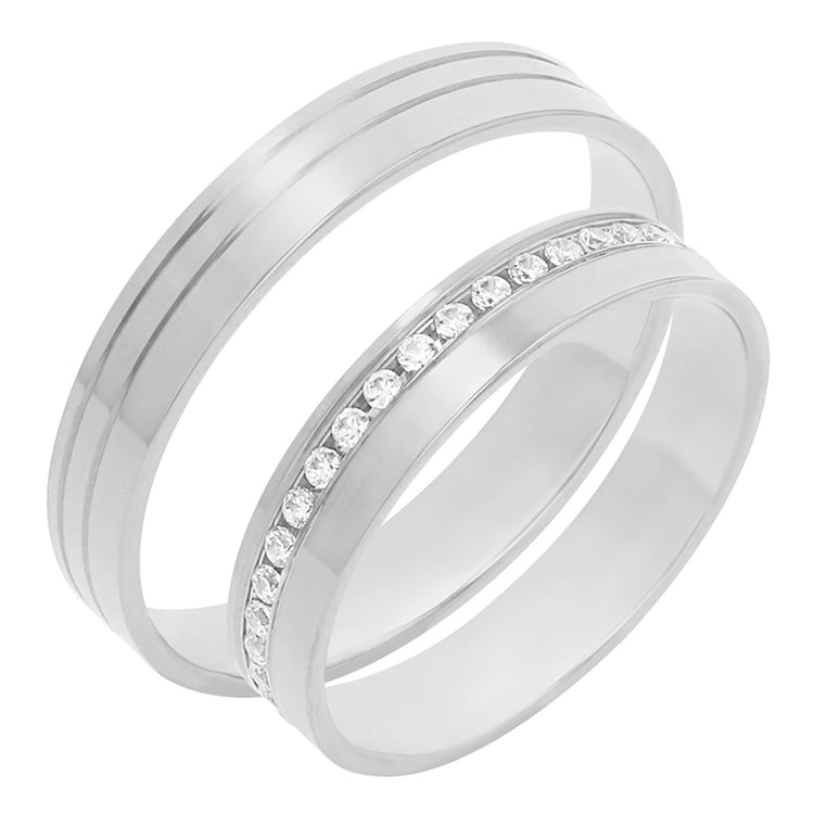 Zarte goldene Ringe mit Diamanten Mireia 78109