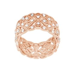 Moderner Goldring mit Lab Grown Diamanten Bernt