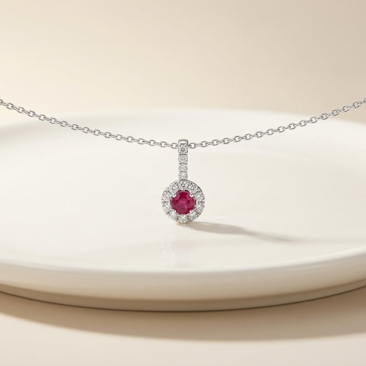Eleganter Anhänger mit Rubin und Lab Grown Diamanten Harvey 169184
