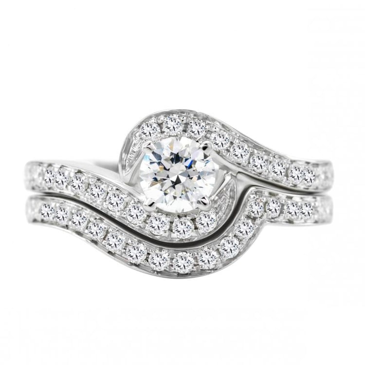 Set an Verlobungsring und Ehering