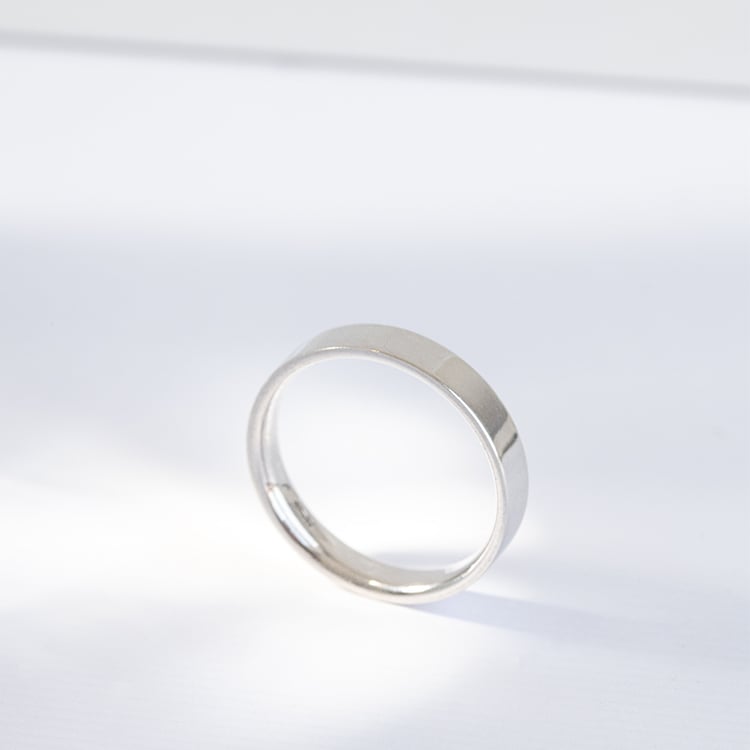 Flacher Goldring für Herren Ilah 129770