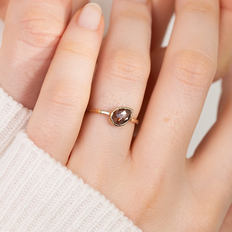 Ring mit Salt and Pepper Diamant Luna 151955