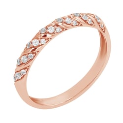 Gedrehter Eternity-Ring mit Diamanten Rami