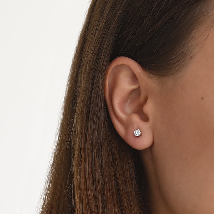 Ohrringe mit 1ct Lab Grown Diamanten aus Gold Auria 66932