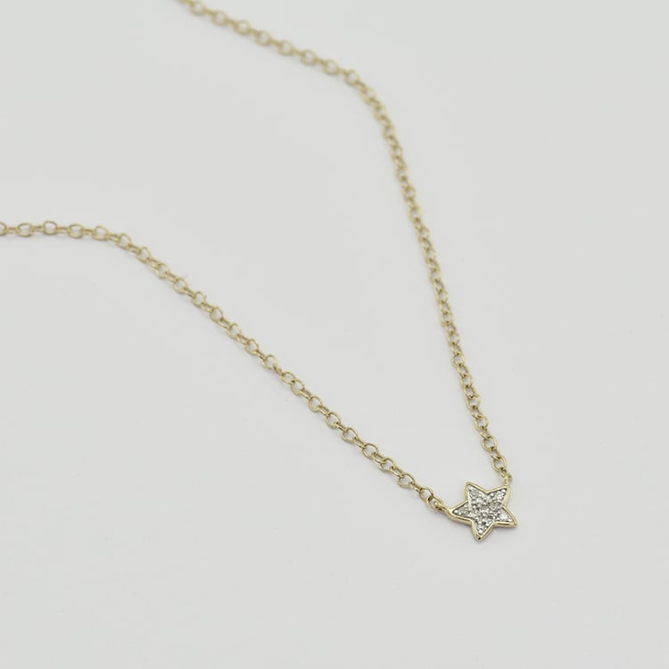 Kette mit einem Stern aus Diamanten Ceara 42141