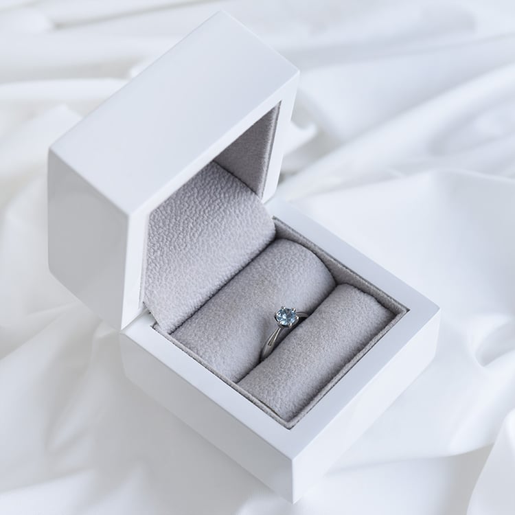 Verlobungsring mit Aquamarin Iravan 90395