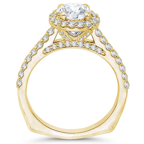 Verlobungsring mit Cushion-Diamant Carmelo