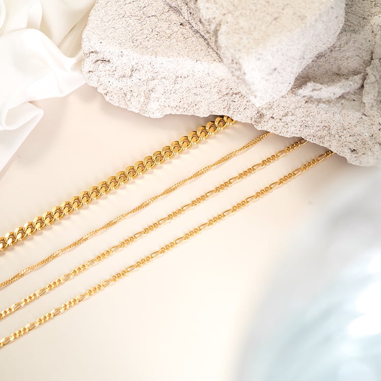 Silberne Panzerkette 50 cm 124439