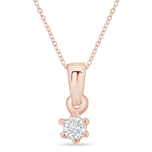 Anhänger mit Lab Grown Diamant und Auswahl des Karatgewichts Cocobe