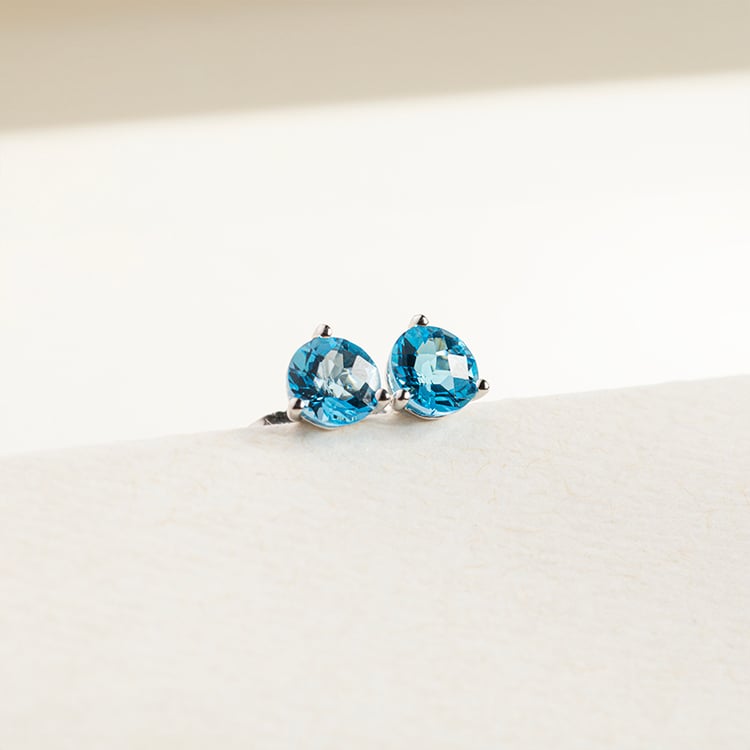 Goldene Martini-Ohrringe mit Topasen Remie 146513