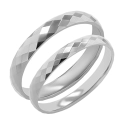 Goldene Eheringe mit Muster Julito