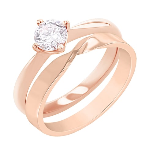 Ringset mit einem Diamant Ihrer Wahl Modeste