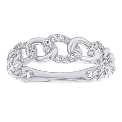 Geflochtener Goldring mit natürlichen Diamanten Rakhi
